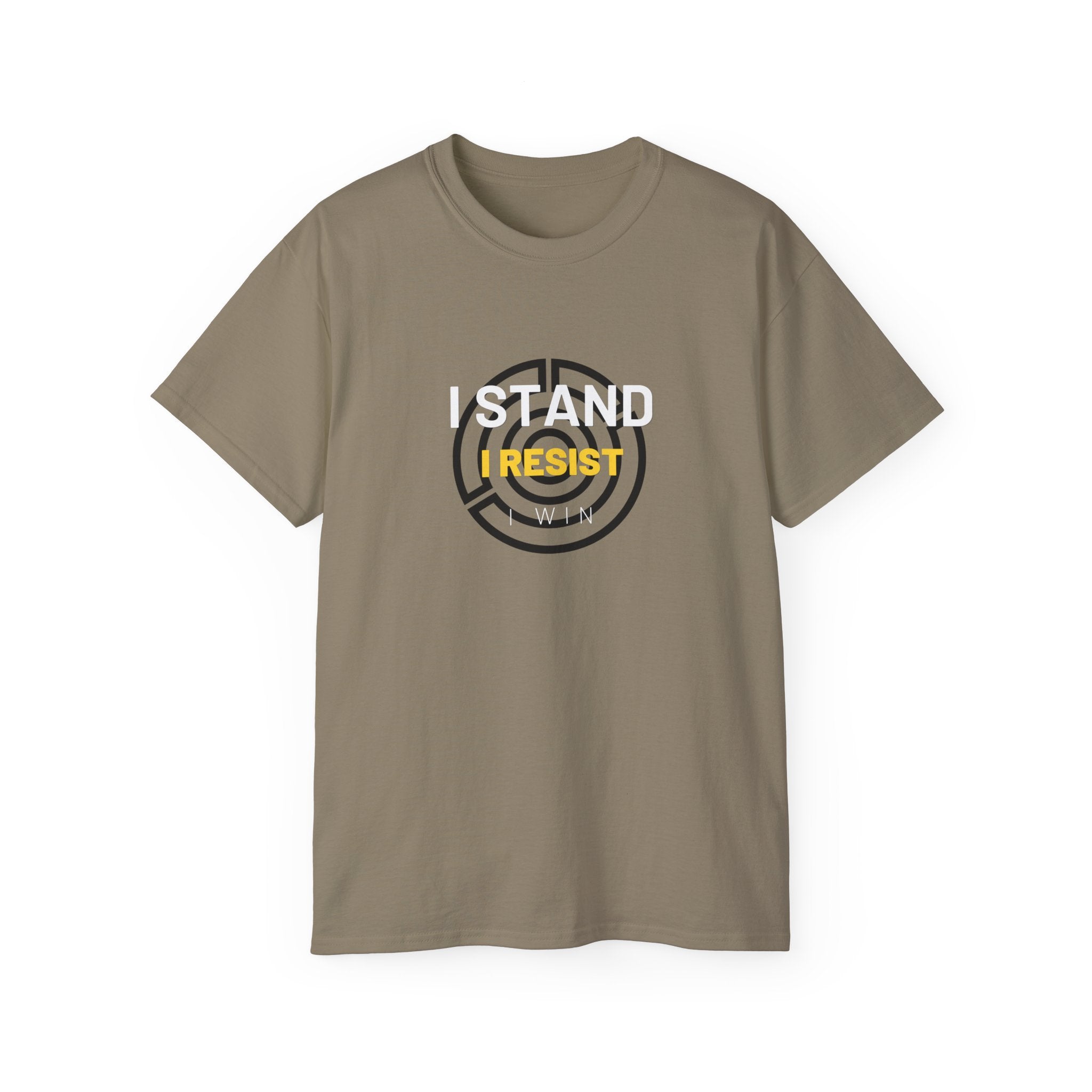 I Stand. I Resist. I Win. | Men's 100% Cotton T-Shirt | Sizes Up To 5XL