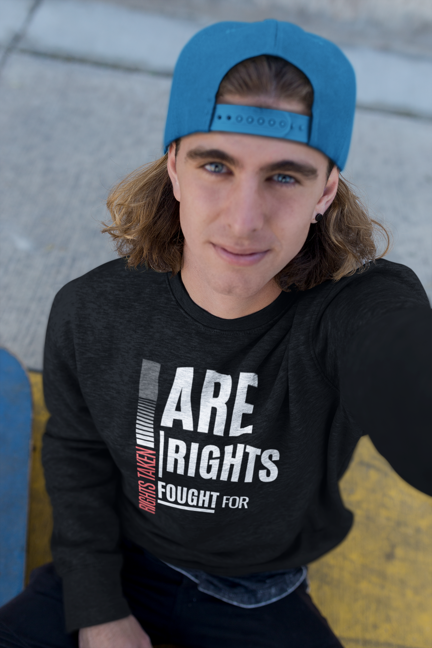 Rights Taken Are Rights Fought For | Youth Long Sleeve T-Shirt | Sizes S to XL