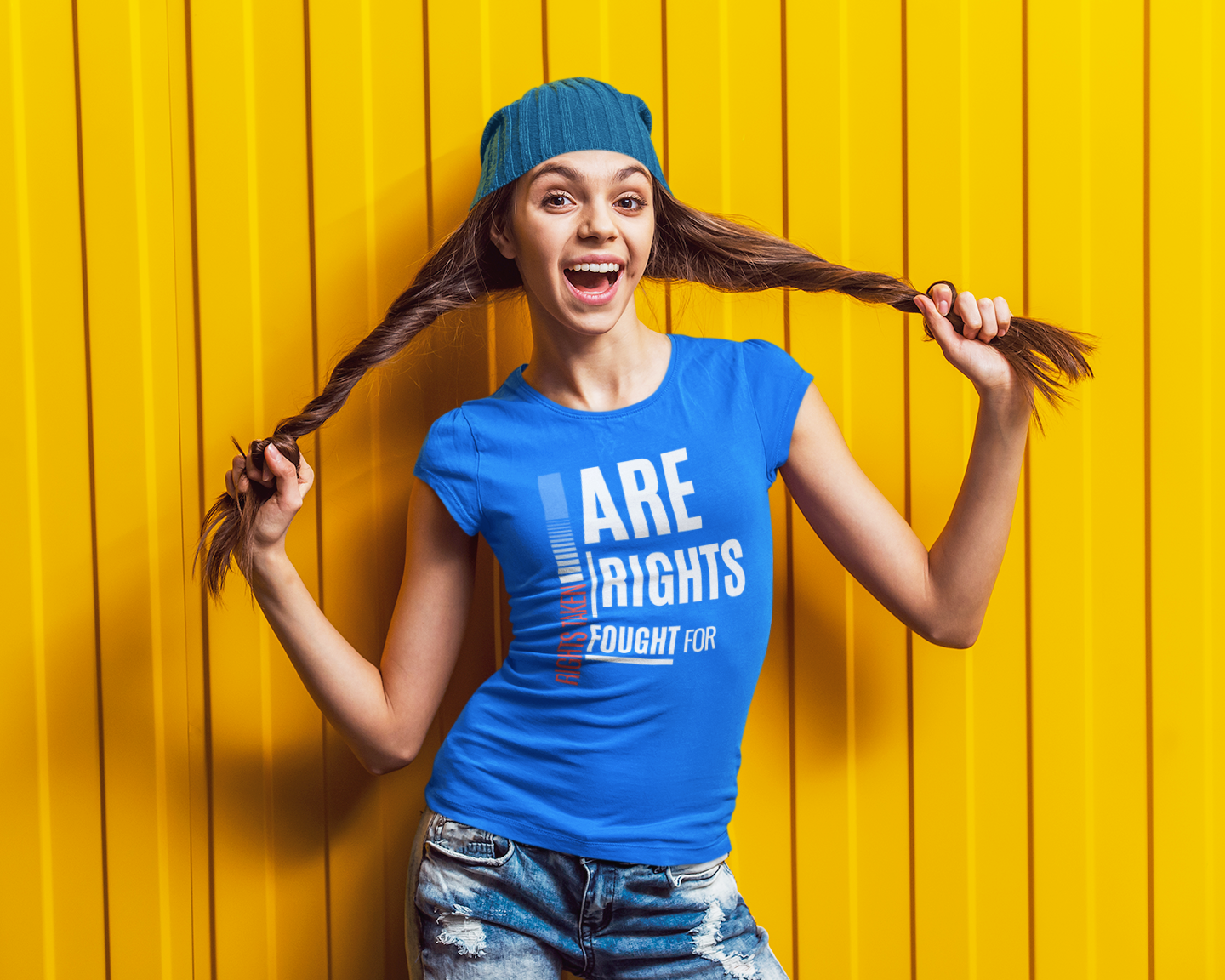 Rights Taken Are Rights Fought For | Youth 100% Cotton T-Shirt | Sizes XS to XL