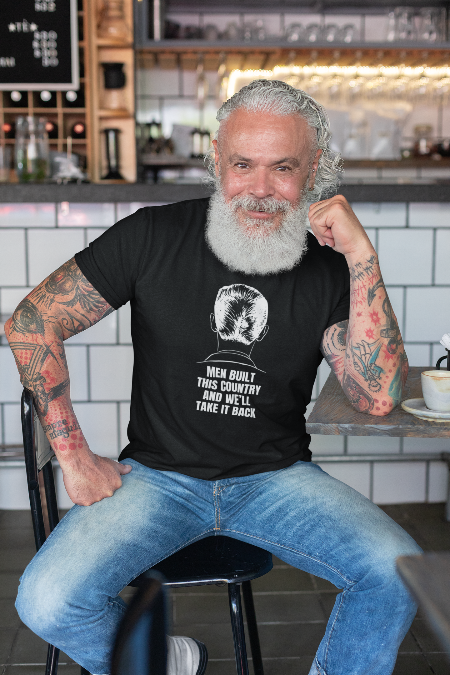 Men Built This Country | Men's 100% Cotton T-Shirt | Sizes Up To 5XL