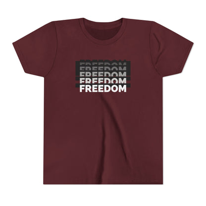 Freedom | Youth Short Sleeve T-Shirt | Raise Voices, Not Followers | Sizes Up To XL