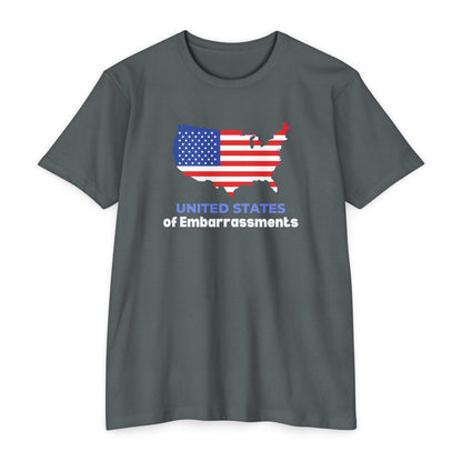 United States of Embarrassments | Men's CVC Jersey T-Shirt | Sizes Up To 4XL