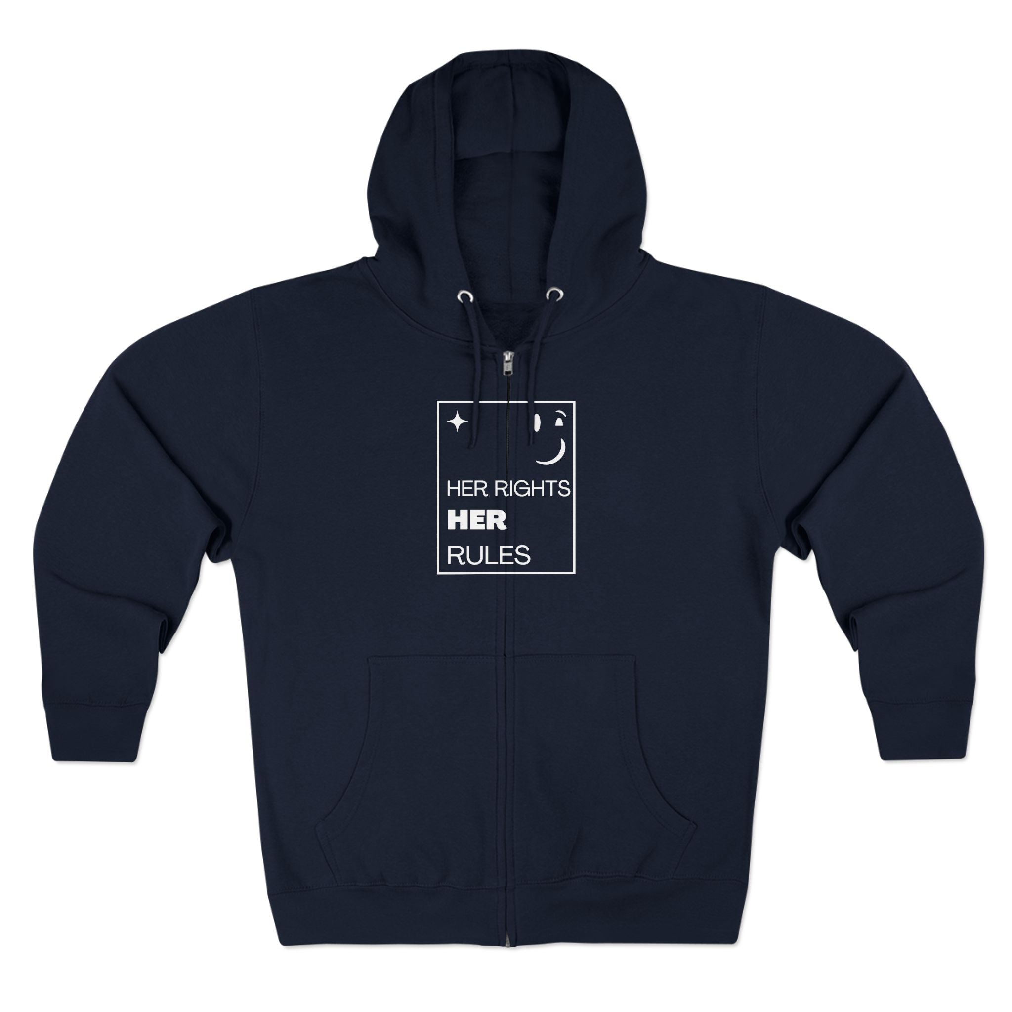 Her Rights, Her Rules | Men's Zip Hoodie | Sizes From XS to 3XL
