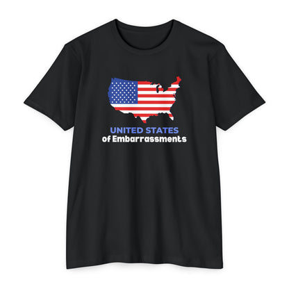 United States of Embarrassments | Men's CVC Jersey T-Shirt | Sizes Up To 4XL