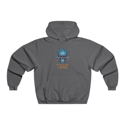 They Want Me Silent. I Refuse | Men's NUBLEND® Skull Fire Hoodie | Sizes Up To 2XL
