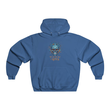 They Want Me Silent. I Refuse | Men's NUBLEND® Skull Fire Hoodie | Sizes Up To 2XL