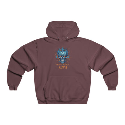 They Want Me Silent. I Refuse | Men's NUBLEND® Skull Fire Hoodie | Sizes Up To 2XL