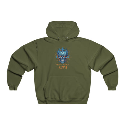They Want Me Silent. I Refuse | Men's NUBLEND® Skull Fire Hoodie | Sizes Up To 2XL