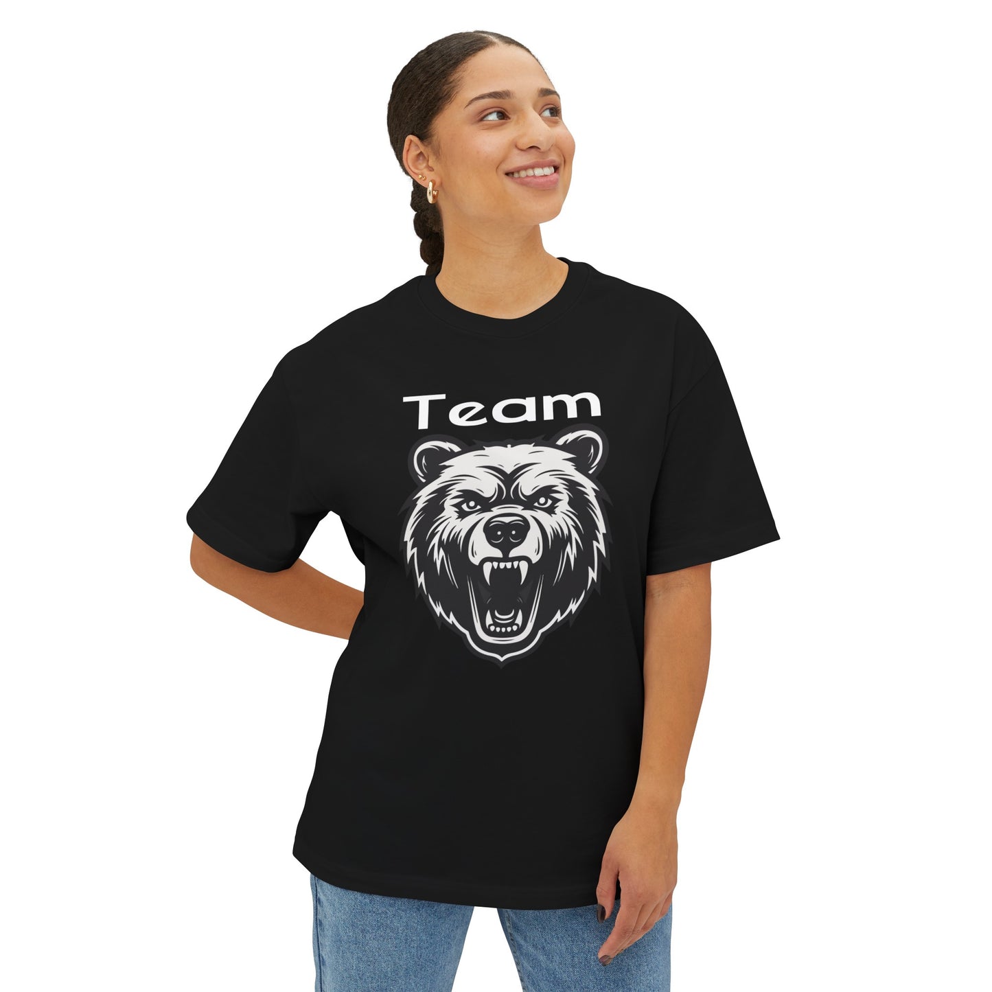 Unisex Oversized Boxy Tee | Team Bear