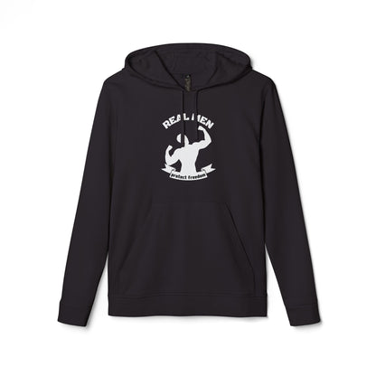 Real Men Protect Freedom  | Adidas Men's Fleece Hoodie | Sizes Up To 4XL