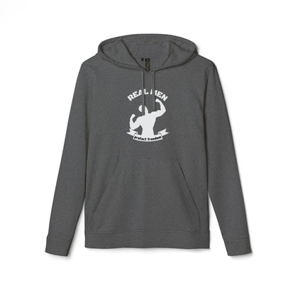 Real Men Protect Freedom  | Adidas Men's Fleece Hoodie | Sizes Up To 4XL