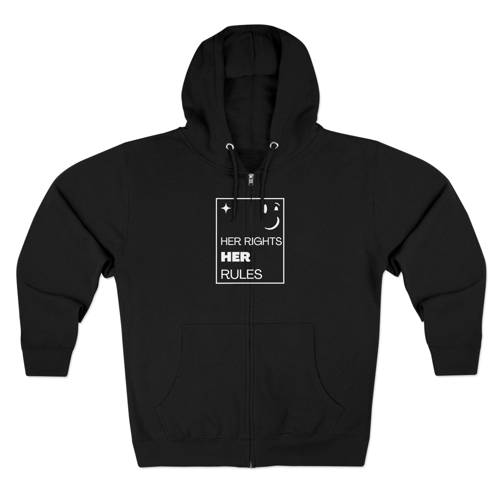 Her Rights, Her Rules | Men's Zip Hoodie | Sizes From XS to 3XL