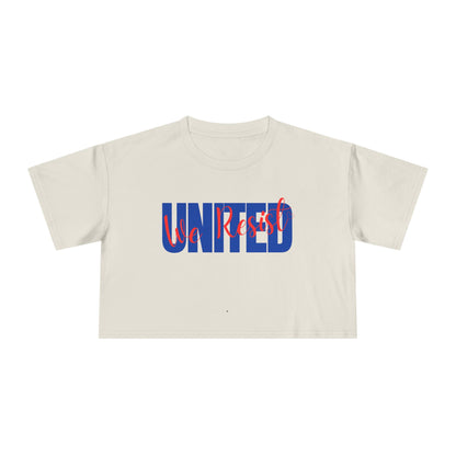 United We Resist | Women’s 100% Cotton Cropped Tee | Sizes Up To XL