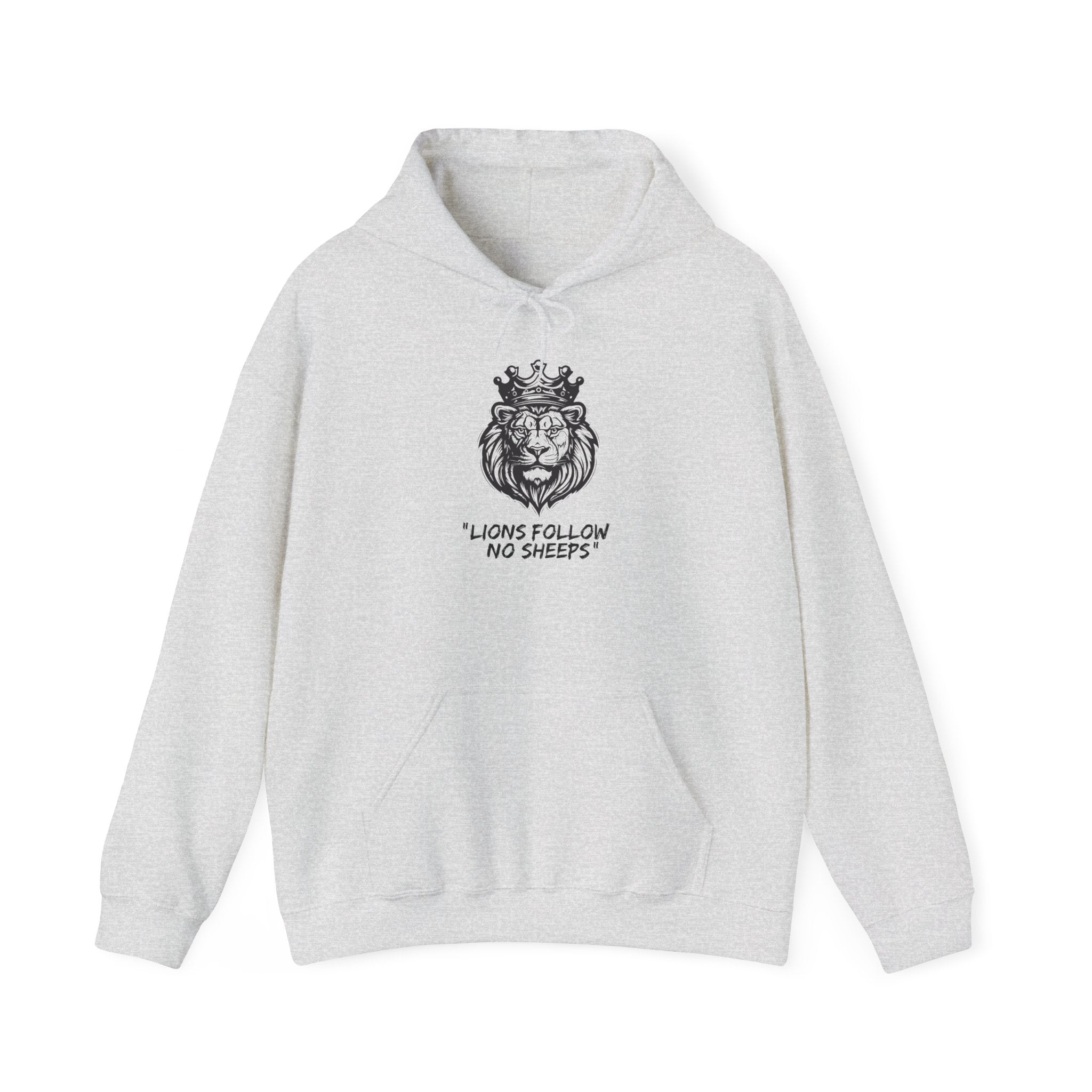 "Lions Follow No Sheeps" | Men's Heavy Blend Hoodie | Sizes Up To 5XL