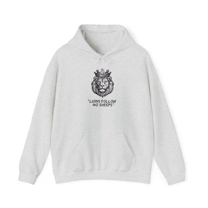 "Lions Follow No Sheeps" | Men's Heavy Blend Hoodie | Sizes Up To 5XL