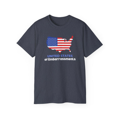 United States of Embarassments | Women's Ulta Cotton T-Shirt | Sizes Up to 5XL