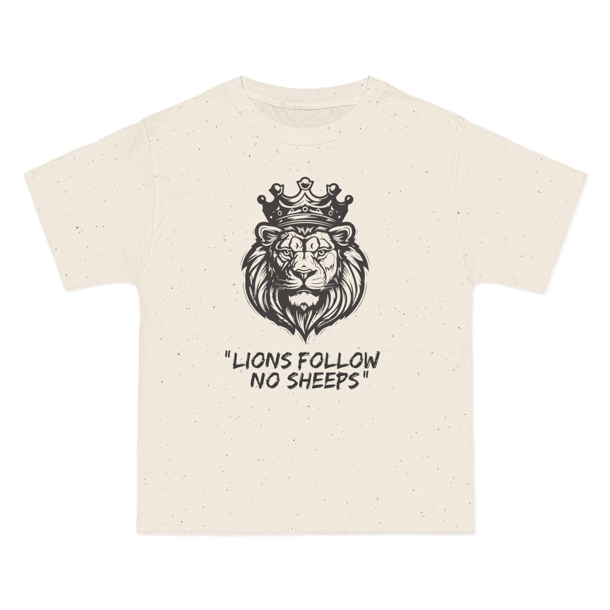 "Lions Follow No Sheeps" | Men's 100% Cotton Short-Sleeve T-Shirt | Sizes Up To 6XL