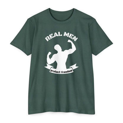 Real Men Protect Freedom | Men's Patriotic T-Shirt | Sizes Up To 4XL