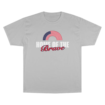 Home of the Brave | Men's Champion®  100% Cotton T-Shirt | Sizes Up To 4XL