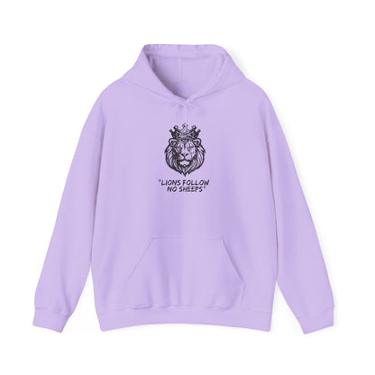 "Lions Follow No Sheeps" | Men's Heavy Blend Hoodie | Sizes Up To 5XL