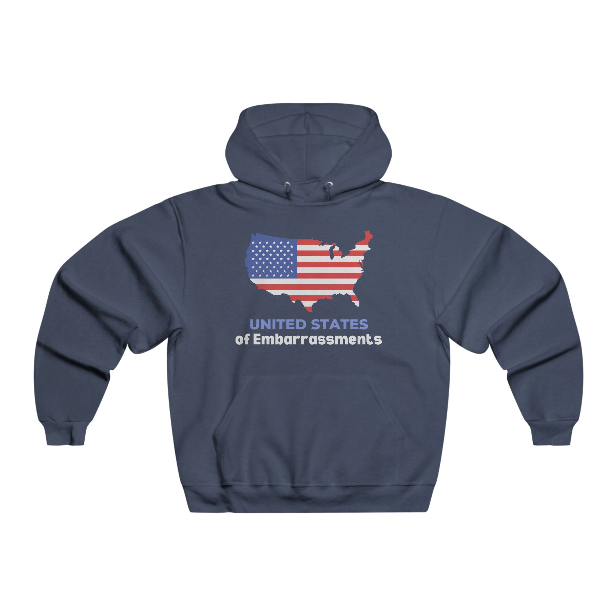 United States of Embarrassments | Men's Luxurious Hooded Sweatshirt | Sizes Up To 5XL