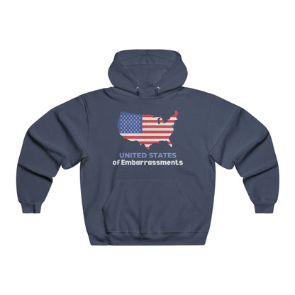 United States of Embarrassments | Men's Luxurious Hooded Sweatshirt | Sizes Up To 5XL