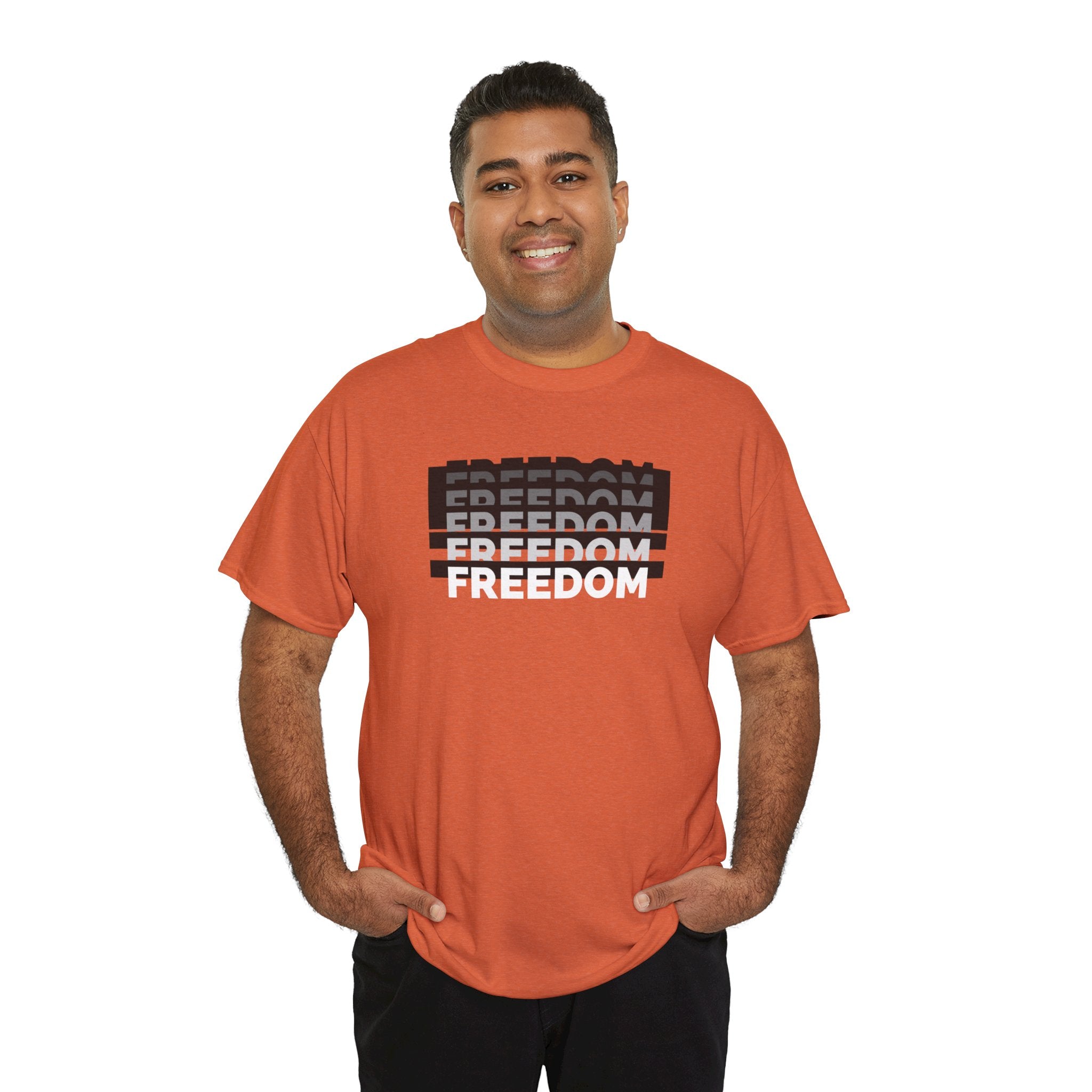 Freedom | Men's 100% USA Cotton T-Shirt | Sizes Up To 5XL