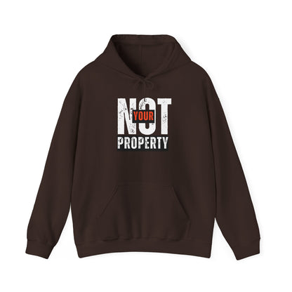 Not Your Property | Women's Soft Cotton Poly Blend Hoodie | Sizes Up To 5XL