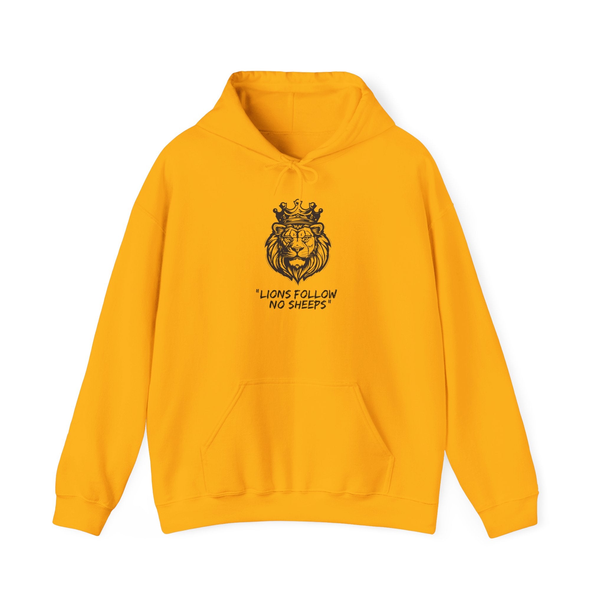 "Lions Follow No Sheeps" | Men's Heavy Blend Hoodie | Sizes Up To 5XL