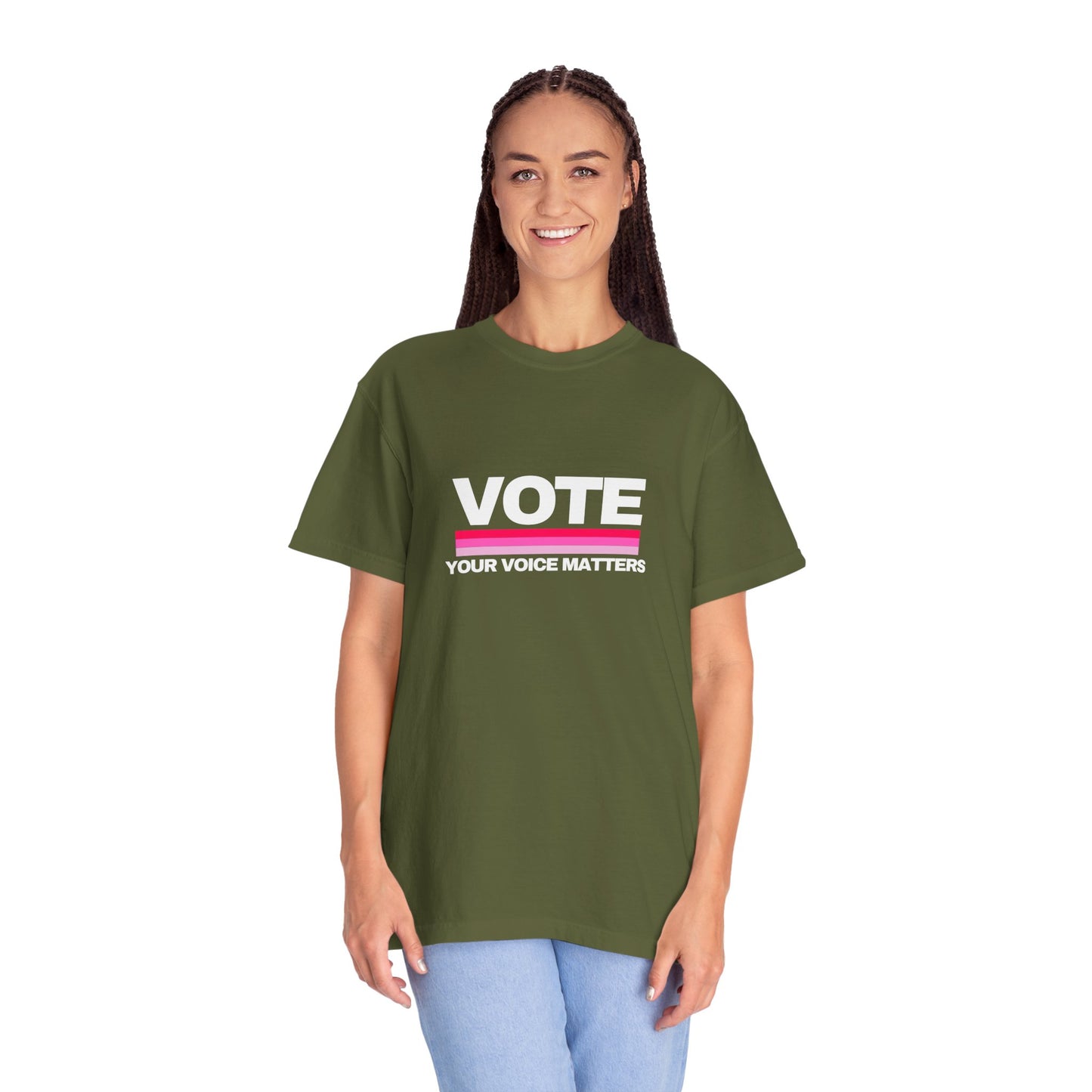 Unisex Garment-Dyed T-shirt | VOTE Your Voice Matters