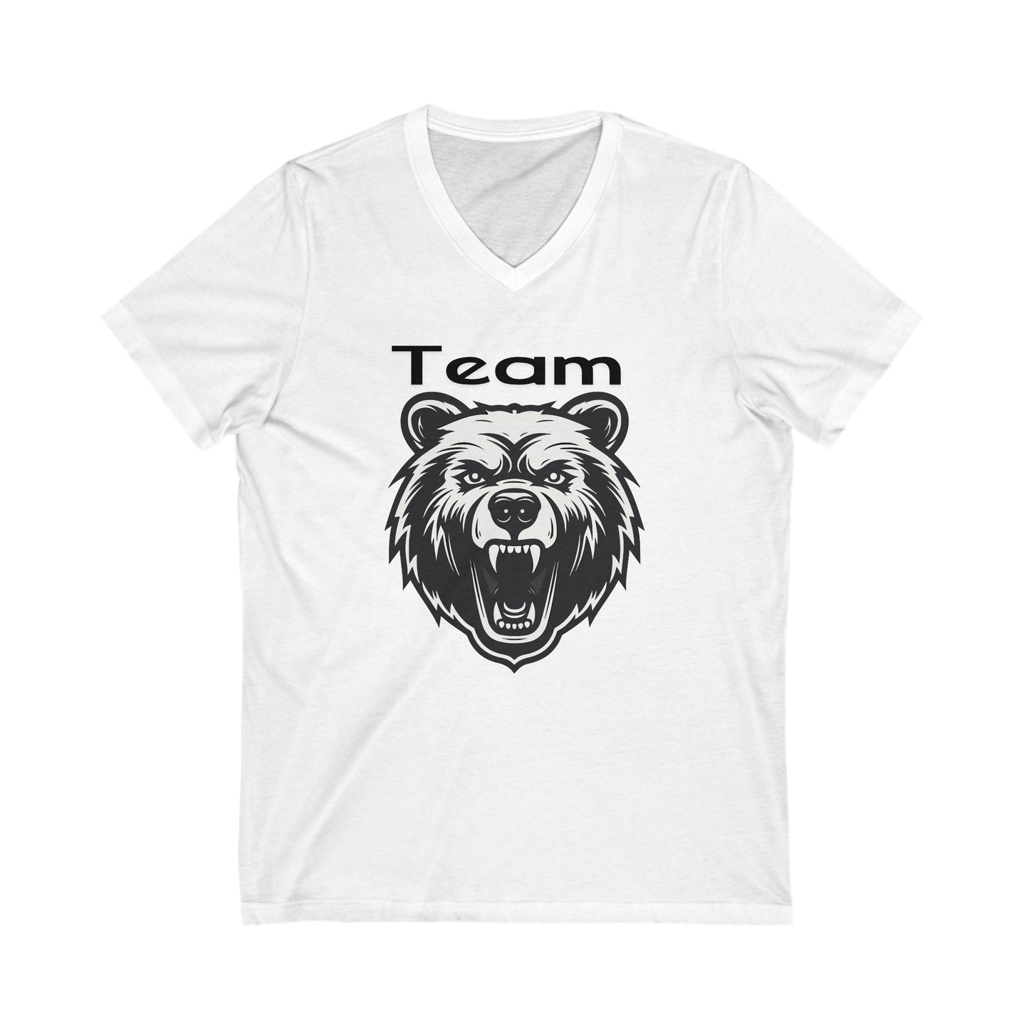 Unisex Jersey Short Sleeve V-Neck Tee | Team Bear