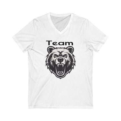 Unisex Jersey Short Sleeve V-Neck Tee | Team Bear