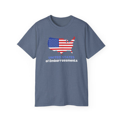 United States of Embarassments | Women's Ulta Cotton T-Shirt | Sizes Up to 5XL
