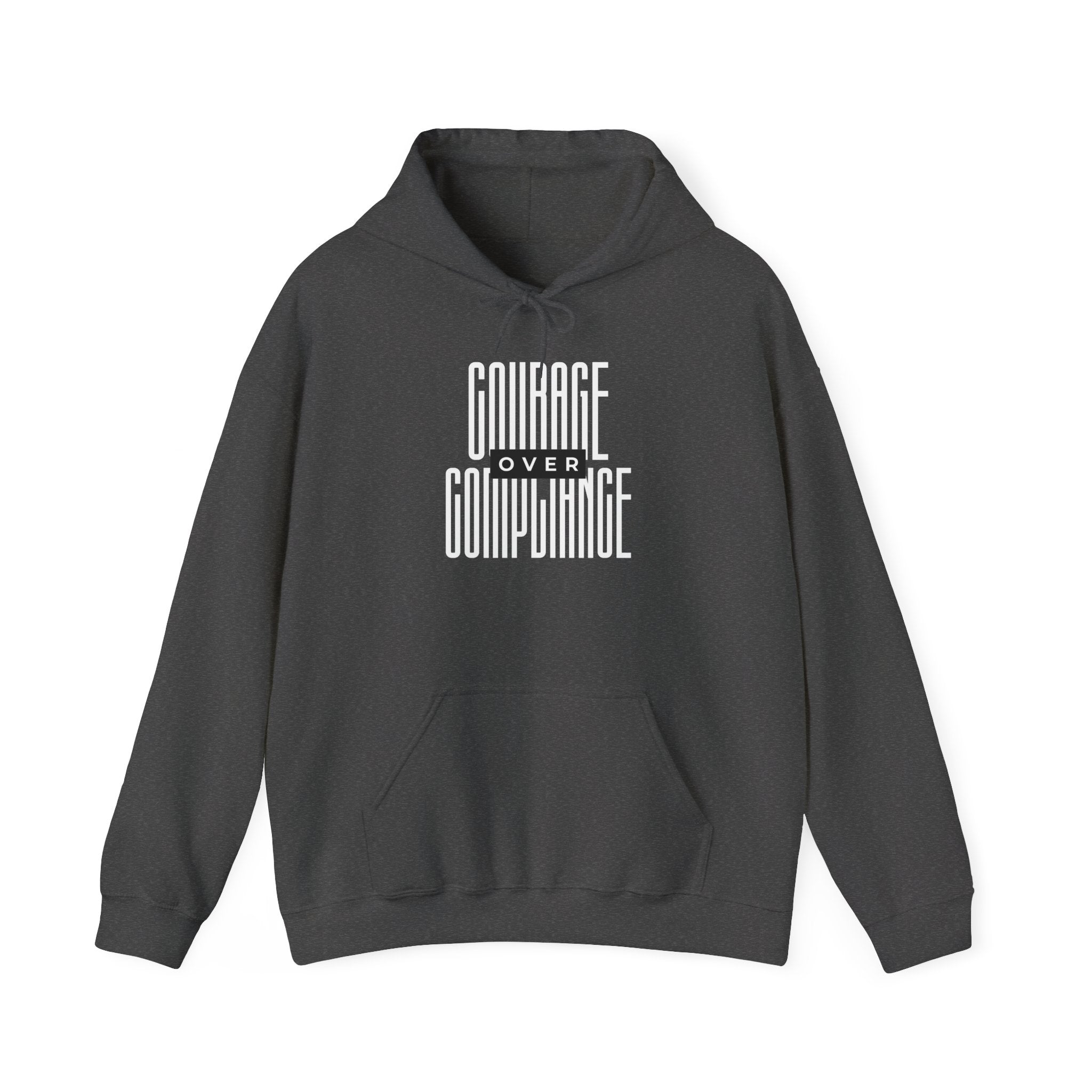 Courage Over Compliance | Men's Heavy Blend Hoodie | Sizes Up To 5XL