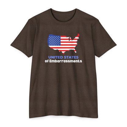 United States of Embarrassments | Men's CVC Jersey T-Shirt | Sizes Up To 4XL