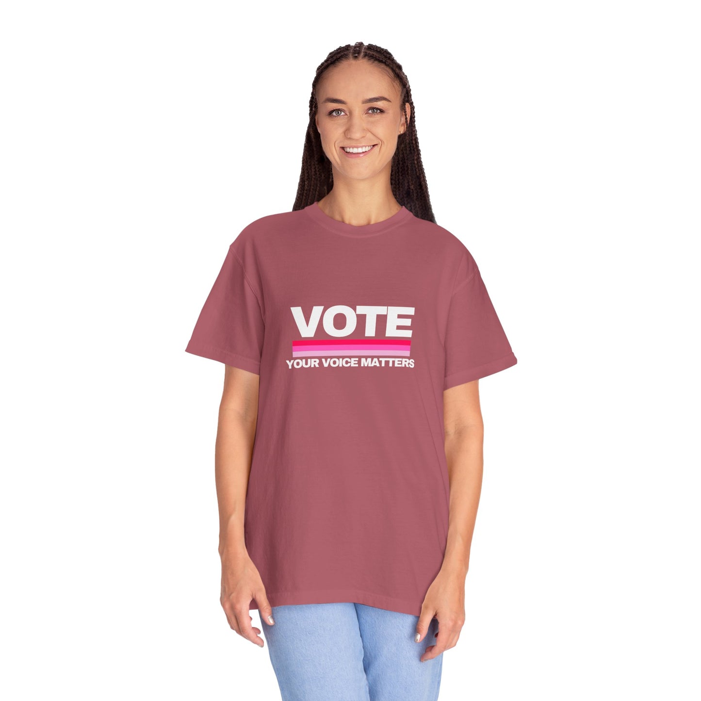 Unisex Garment-Dyed T-shirt | VOTE Your Voice Matters