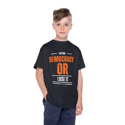 Defend Democracy or Lose It | Kids' Sports Jersey | Sizes XS to L