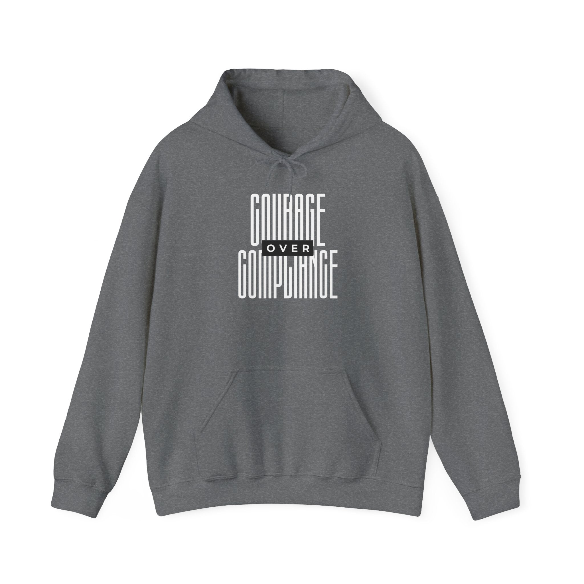 Courage Over Compliance | Men's Heavy Blend Hoodie | Sizes Up To 5XL