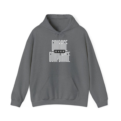 Courage Over Compliance | Men's Heavy Blend Hoodie | Sizes Up To 5XL