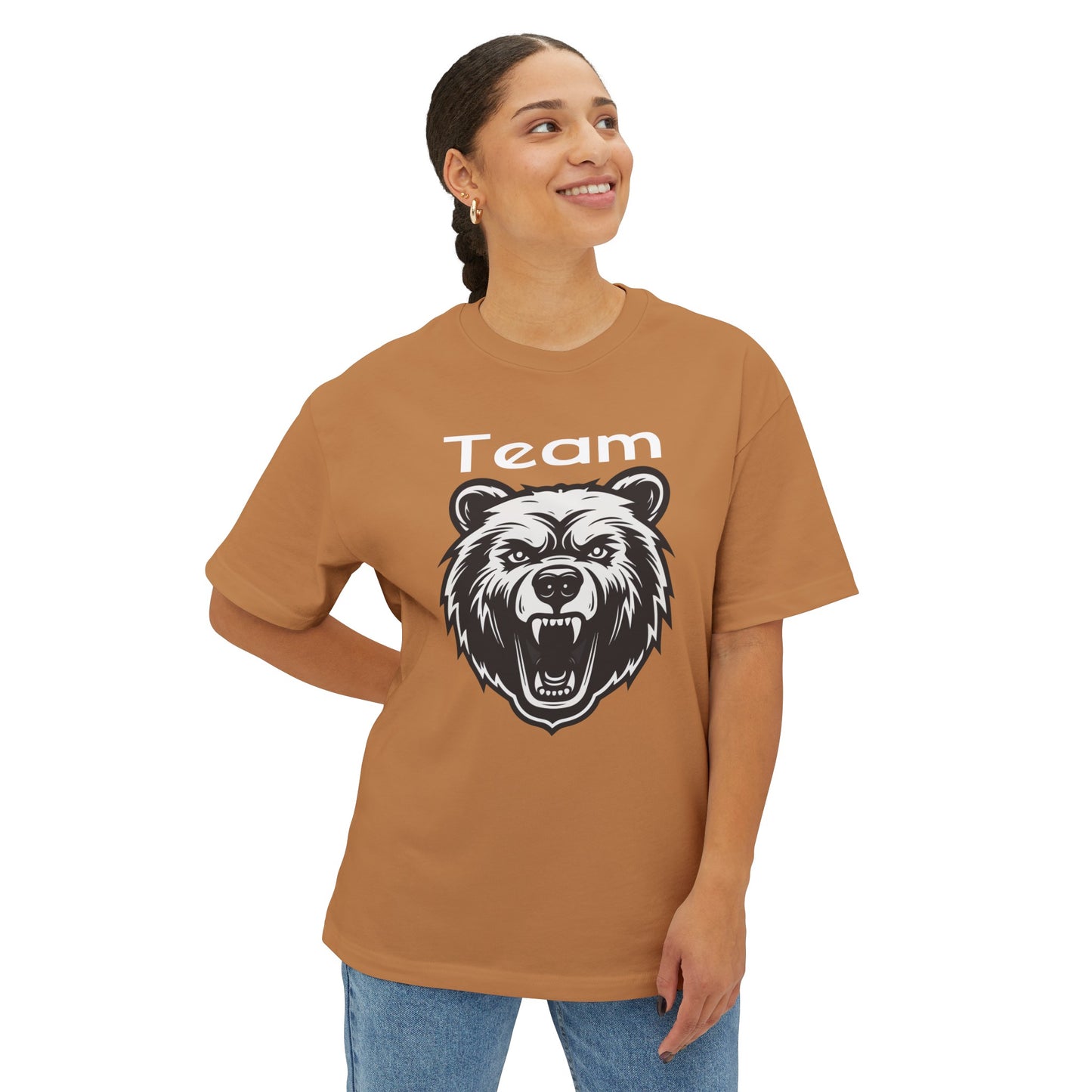 Unisex Oversized Boxy Tee | Team Bear