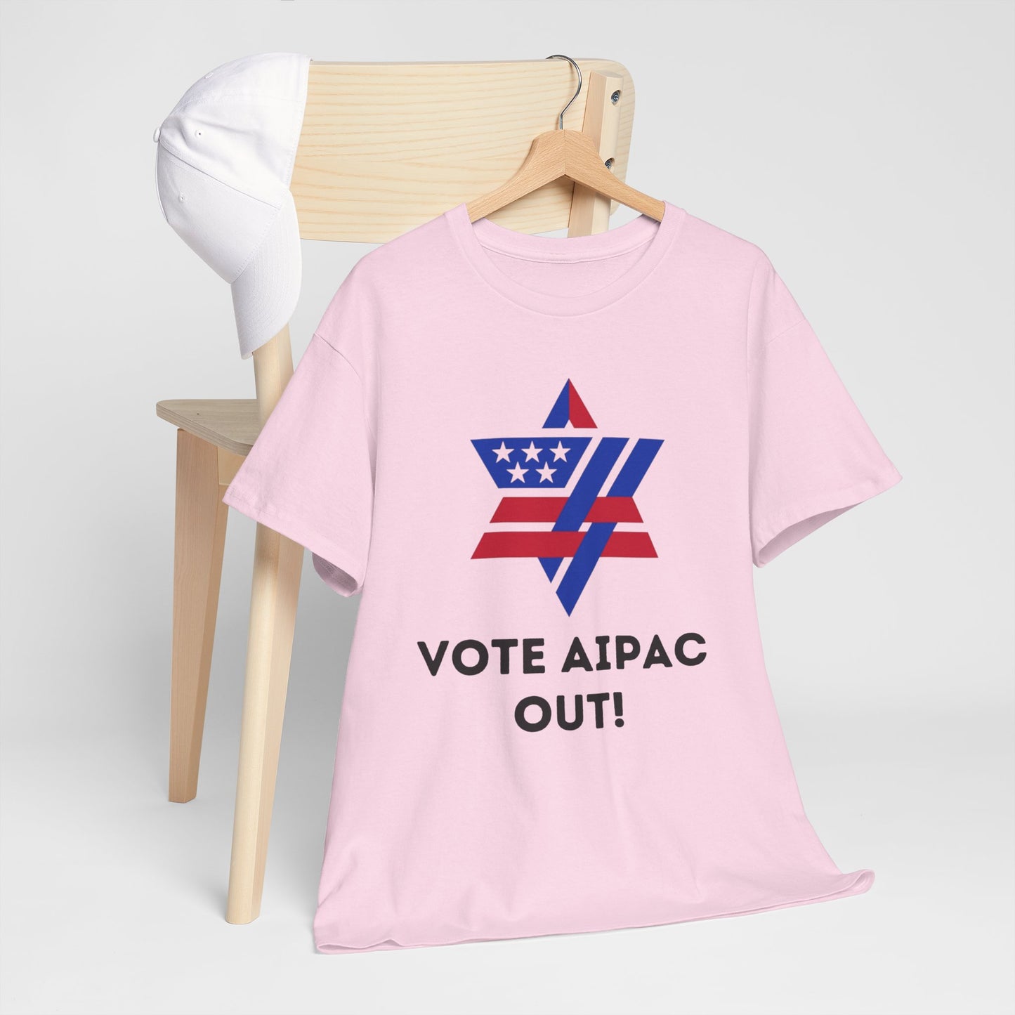 Unisex Heavy Cotton Tee | Vote AIPAC OUT!