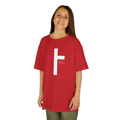 Kids' Heavy Cotton Tee | 'They Profit While We Suffer' | Our Kids Will Inspire Hope