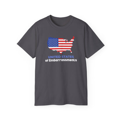 United States of Embarassments | Women's Ulta Cotton T-Shirt | Sizes Up to 5XL