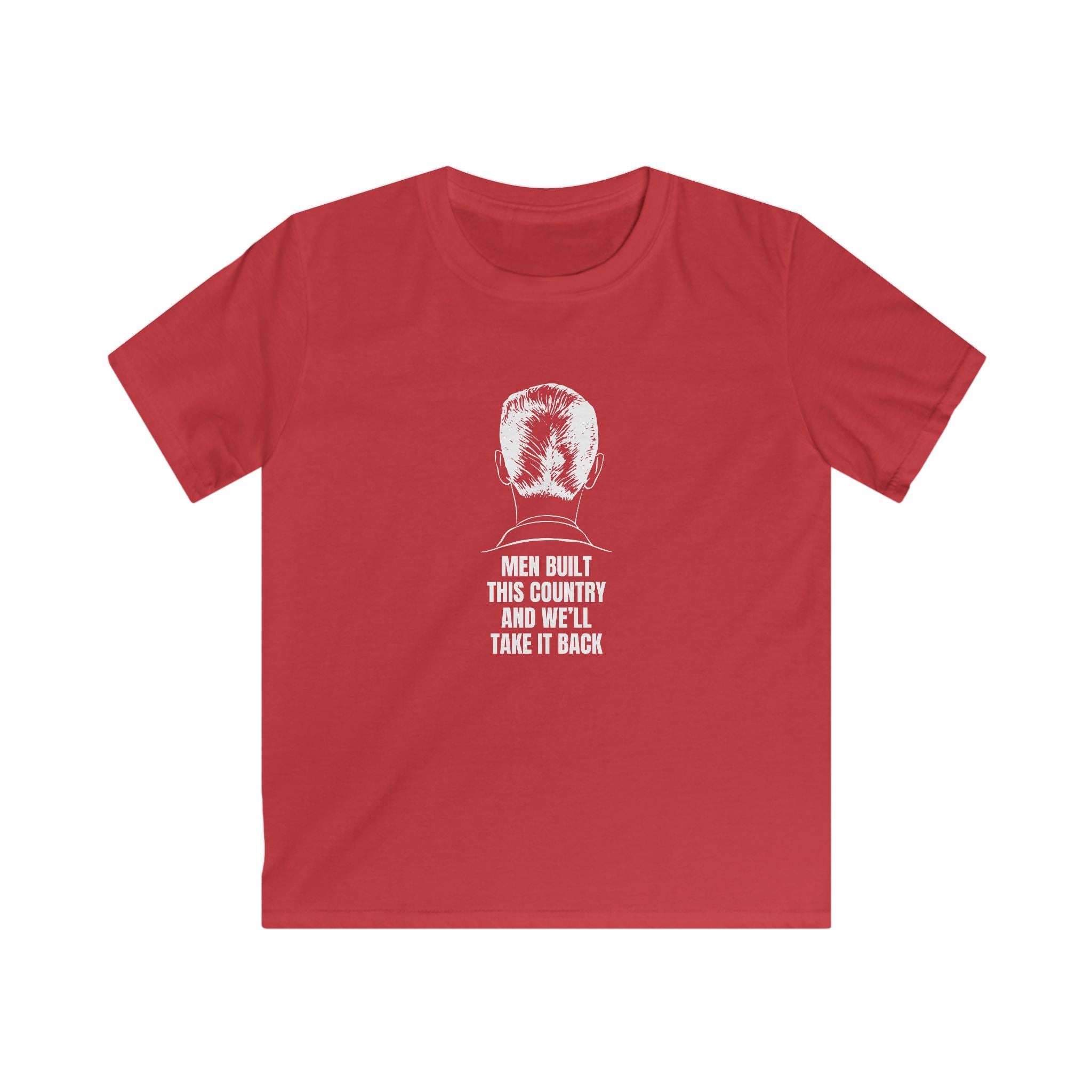 Men Built This Country | Kids Softstyle T-Shirt | Young Leaders | Sizes Up To XL