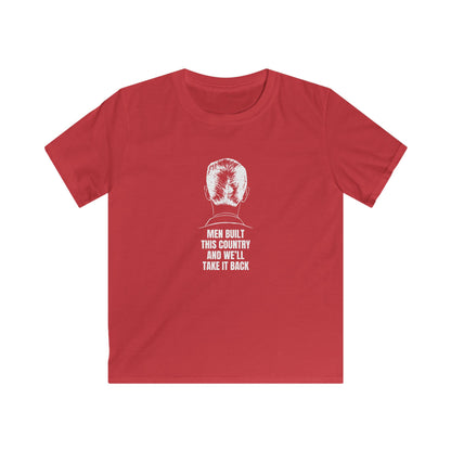 Men Built This Country | Kids Softstyle T-Shirt | Young Leaders | Sizes Up To XL