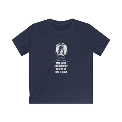 Men Built This Country | Kids Softstyle T-Shirt | Young Leaders | Sizes Up To XL