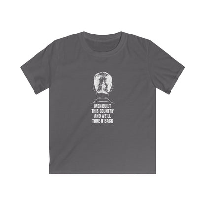 Men Built This Country | Kids Softstyle T-Shirt | Young Leaders | Sizes Up To XL