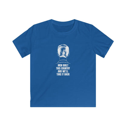 Men Built This Country | Kids Softstyle T-Shirt | Young Leaders | Sizes Up To XL