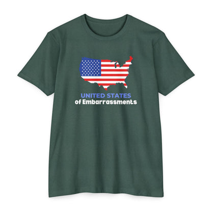 United States of Embarrassments | Men's CVC Jersey T-Shirt | Sizes Up To 4XL