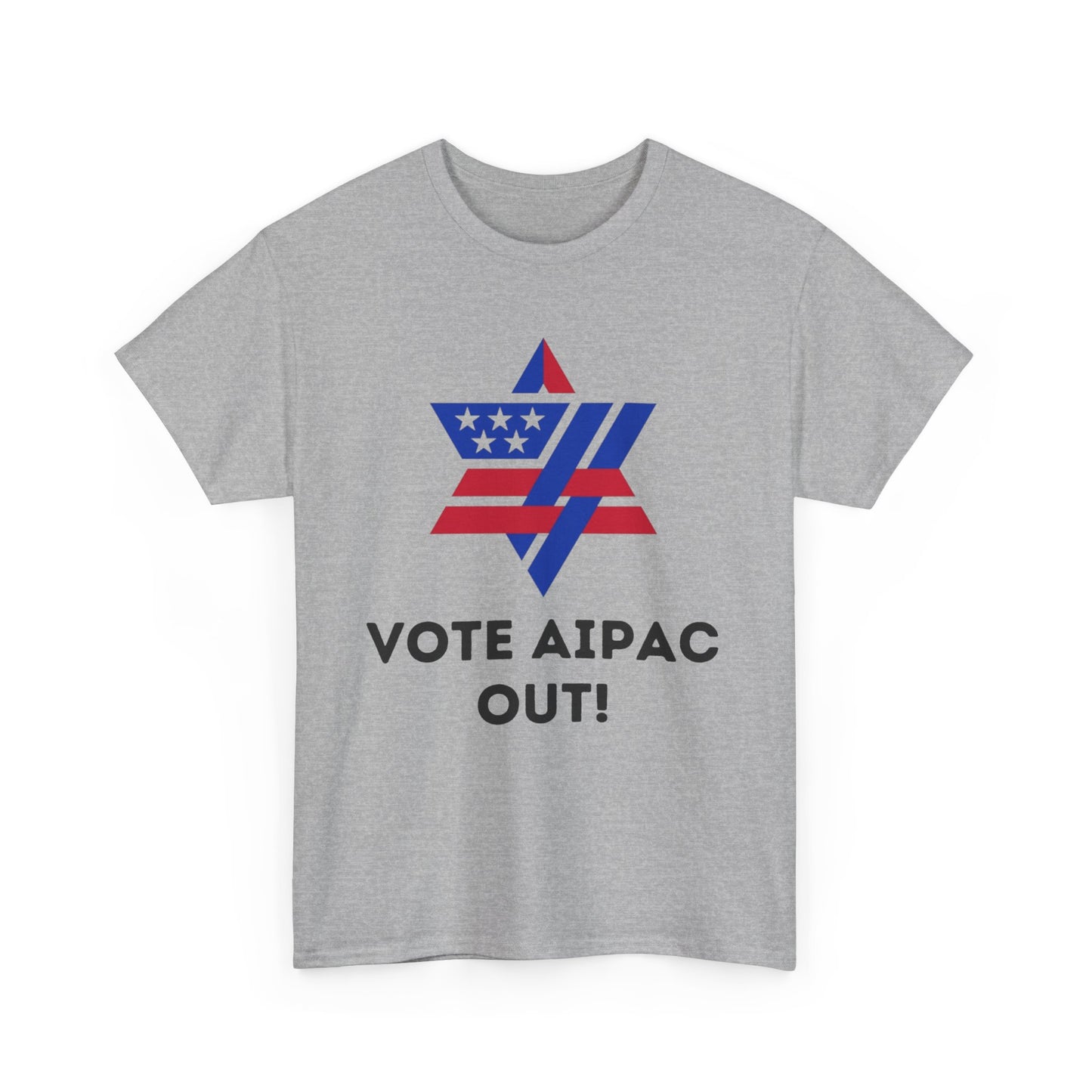 Unisex Heavy Cotton Tee | Vote AIPAC OUT!